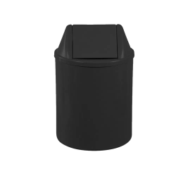 Lixeira 12L Redonda Preta com Tampa basculante EB9P JSN