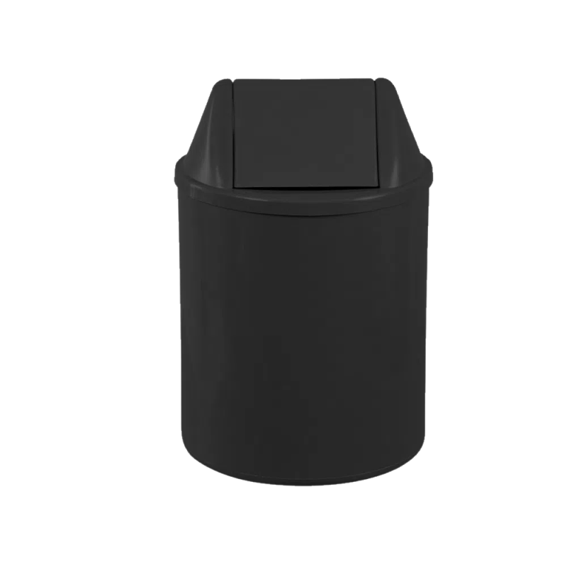 Lixeira 12L Redonda Preta com Tampa basculante EB9P JSN