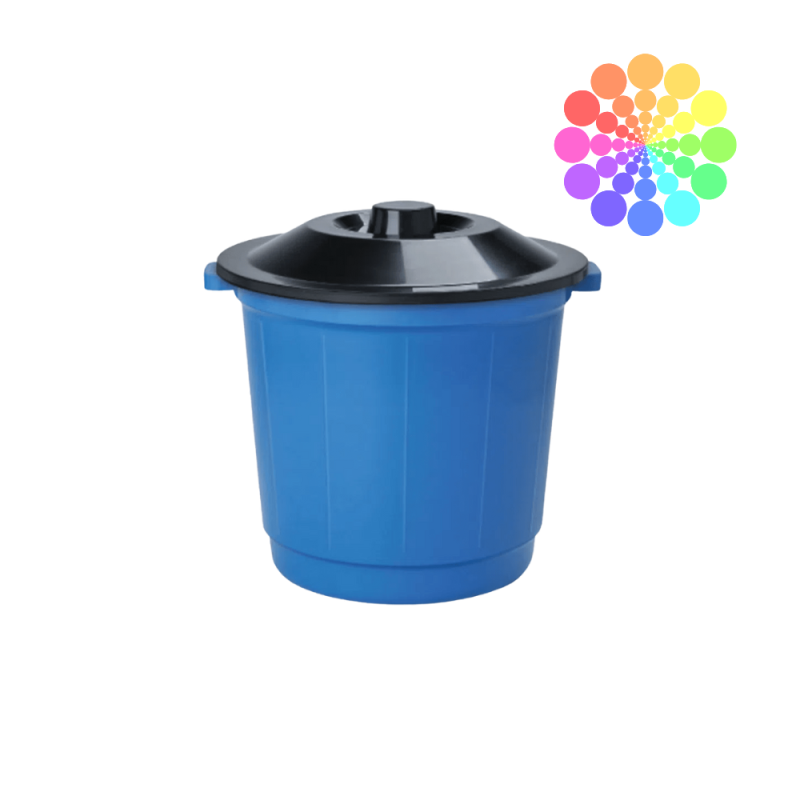Lixeira 10l Com Tampa Redonda Arqplast 10L- Cores Variadas