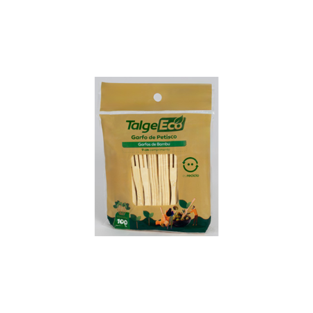 Garfo de Bambu para Petisco 9cm Talge
