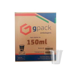Copo 150ml Gpack Transparente PS