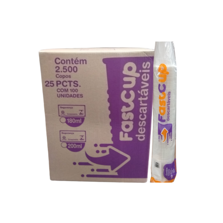 Copo 180ml Fastcup BR PS