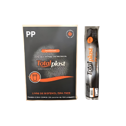 Copo 180ml Totalplast Transparente PP 25X100