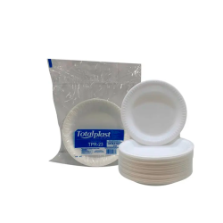 Prato Isopor Raso 23cm Totalplast