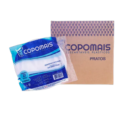 Prato Raso Branco para Sobremesas Copomais