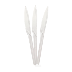 Faca para Refeição Leve Transparente Goldenplast a Granel 1.000 unidades