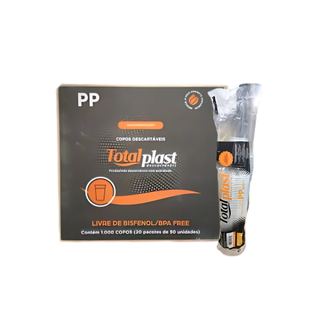 Copo 440ml Totalplast Transparente PP 20X50