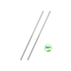 Canudo 5x245 mm Sachê Biodegradável Cropac Transparente 100 unidades