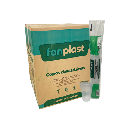Copo 300ml Transparente PS Fonplast 2.000 unidades