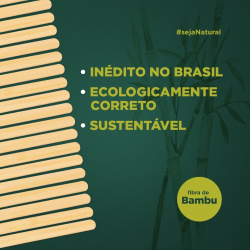 Palito Picolé de Bambu Natural 100 unidades