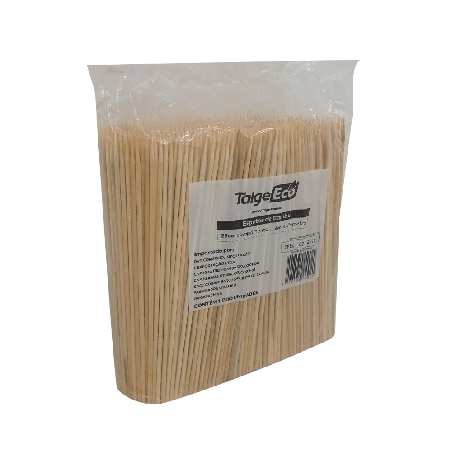 Espeto de Bambu para Churrasco 25cm Talge 1.000 unidades