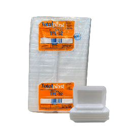 Bandeja de Isopor Funda TFL02 Total Plast 400 unidades