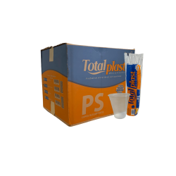 Copo 400ml Totalplast Transparente PS 20X50