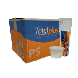 Pote 200ml Transparente PS Totalplast 1.000 unidades