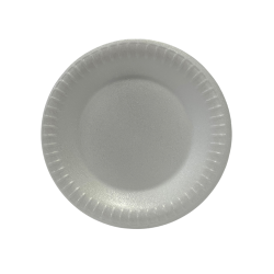 Prato de Isopor Raso 18cm para Refeição Totalplast 400 unidades