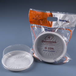 Embalagem para Mini Torta Redonda G32M Branco 100 unidade Galvanotek