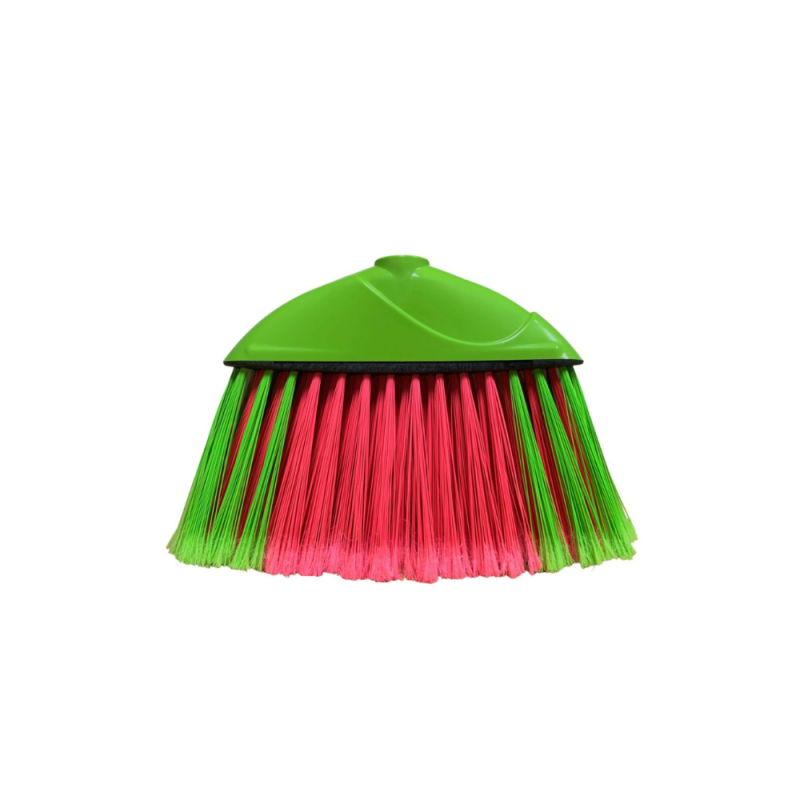 Vassoura Limpa Mais Com Cabo 58 Tufos Shangrila Rosa e Verde