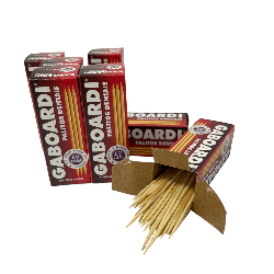 Palito de Dente Gaboardi Embalagem com 25 Paliteiros de Papel com 80 unidades cada