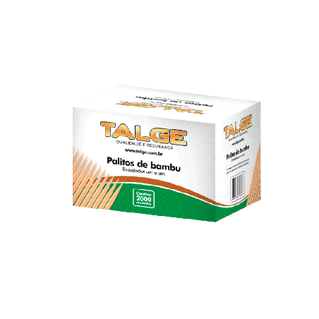 Palito Dental de Bambu Embalado um a um Talge 2.000 Palitos