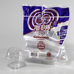 Pote com Tampa Bolha G677SF Galvanotek 250ml