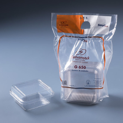 Embalagem Doce Quadrado com Tampa Galvanotek G650 SF 200ml