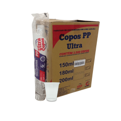 Copo 150ml Transparente PP Ultra 2.500 unidades