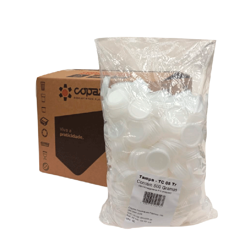 Tampa Descartável para copos de 50/80ml Copaza 3.260 unidades