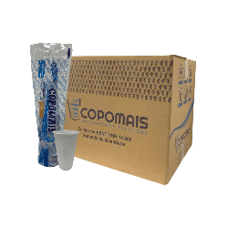 Copo Descartável Branco 500ml PS Copomais 1.000 unidades