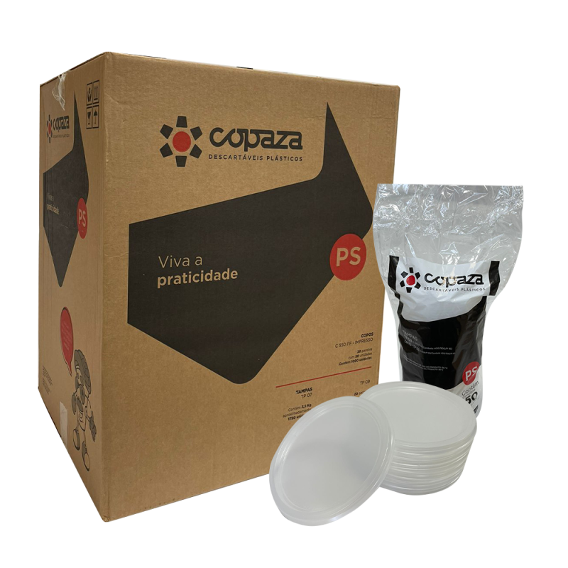 Tampa para Copo 1l Copaza TP09 1.000 unidades