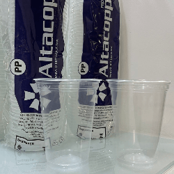 Copo Descartável Transparente Liso 440ml PP Altacoppo 1.000 unidades