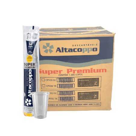 Copo 550ml Translúcido PP Altacoppo 1.000 unidades