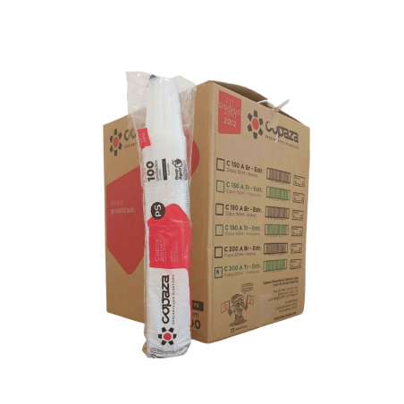 Copo 200ml Translúcido Copaza 2.500 unidades