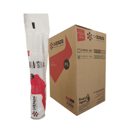 Copo 300ml Translúcido PS Copaza 2.000 unidades