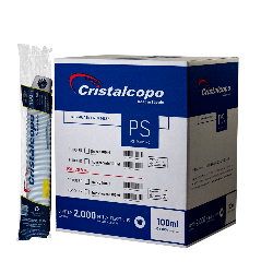 Pote Descartável 100ml Transparente Cristalcopo 2.000 unidades