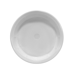 Prato 24cm Descartável Raso Branco Copaza 500 unidades