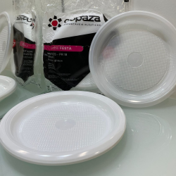 Prato 18cm Raso para Sobremesa Branco Copaza 1.000 unidades