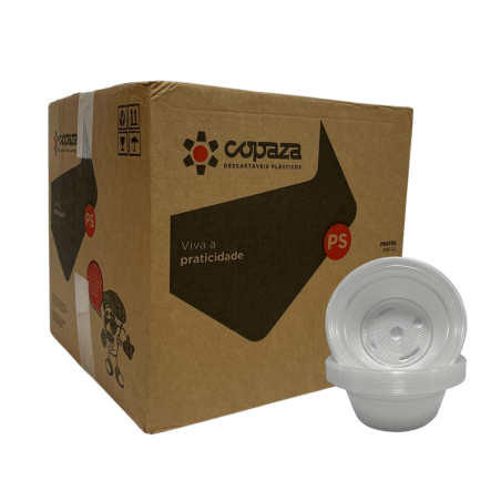 Prato Fundo 12cm Translúcido Copaza 2.600 unidades