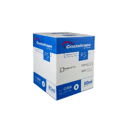 Copo 80ml Branco PS Cristalcopo 2.500 unidades