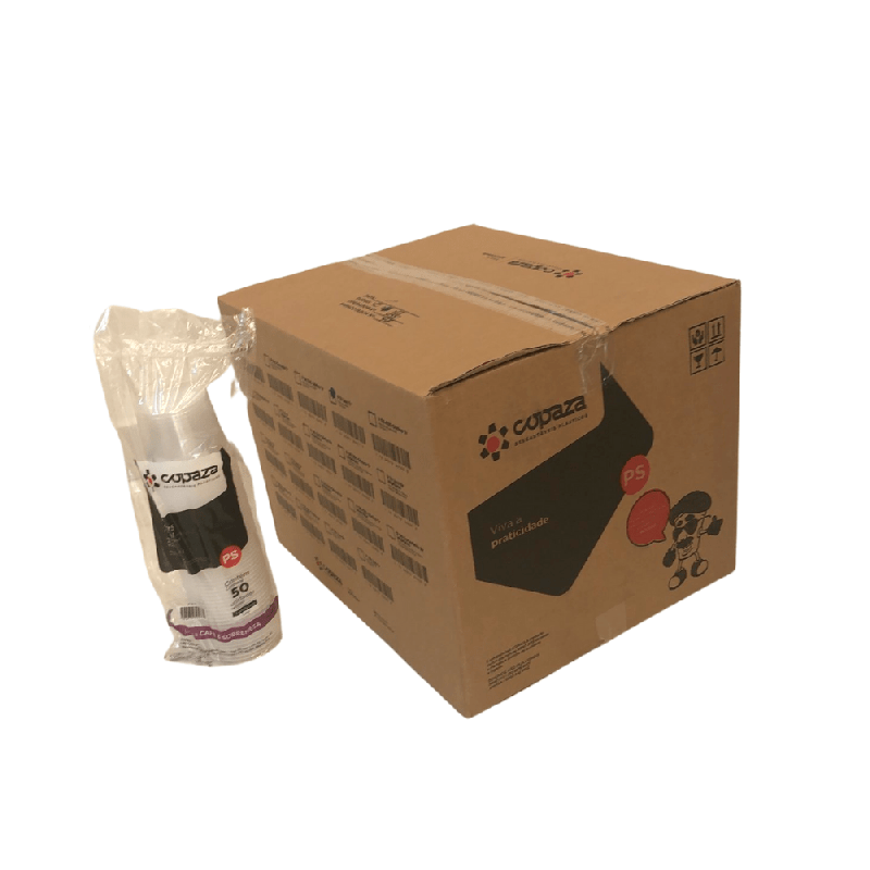 Pote 400ml Liso Translúcido Copaza 1.000 unidades