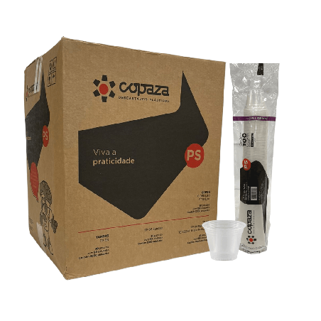 Copo 80ml Translúcido Boca 6 Copaza com 3.000 unidades ideal para café