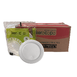 Prato 18cm Sobremesa Raso Kerocopo 500 unidades