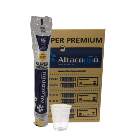 Copo 180ml Transparente PP Altacoppo 2.500 unidades