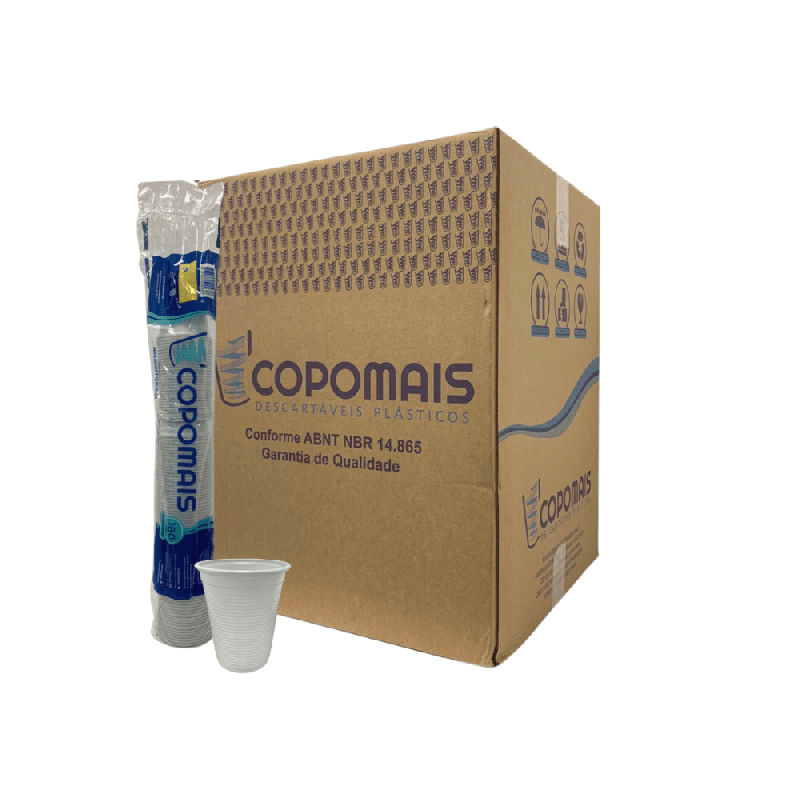 Copo 180ml Branco PS Copomais 2.500 unidades