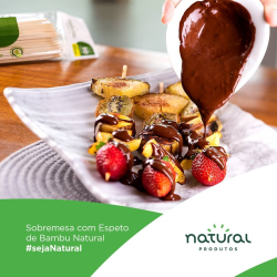 Espetos para Churrasco de Bambu 25cm Natural 100 Espetos