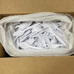 Colher Branca 15,7cm para Refeição Reforçada Mexa Bem 500 unidades