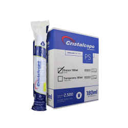 Copo 180ml Branco PS Cristalcopo 2.500 unidades