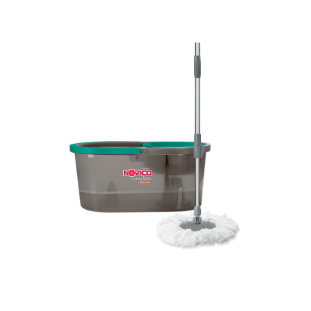 Mop Giratório com Balde de 10L Compacto Noviça Indicado para Uso Doméstico