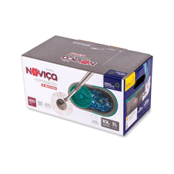 Mop Giratório com Balde de 10L Compacto Noviça Indicado para Uso Doméstico