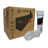 Tampa Descartável TC200 Translúcida para Copos 150/180/200/250ml e pote gomado 110ml Copaza com 3.000 unidades