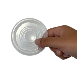 Tampa Descartável TC200 Translúcida para Copos 150/180/200/250ml e pote gomado 110ml Copaza com 3.000 unidades